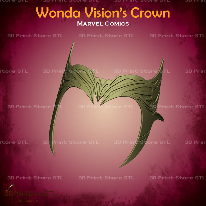 Wonda Vision Crown Cosplay Marvel Comics 3D Print Model STL File 3DPrintStoreSTL