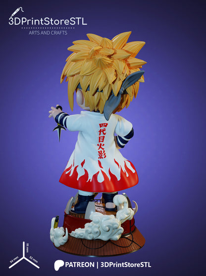 Namikaze Minato Chibi 3D Print Model STL File 3DPrintStoreSTL