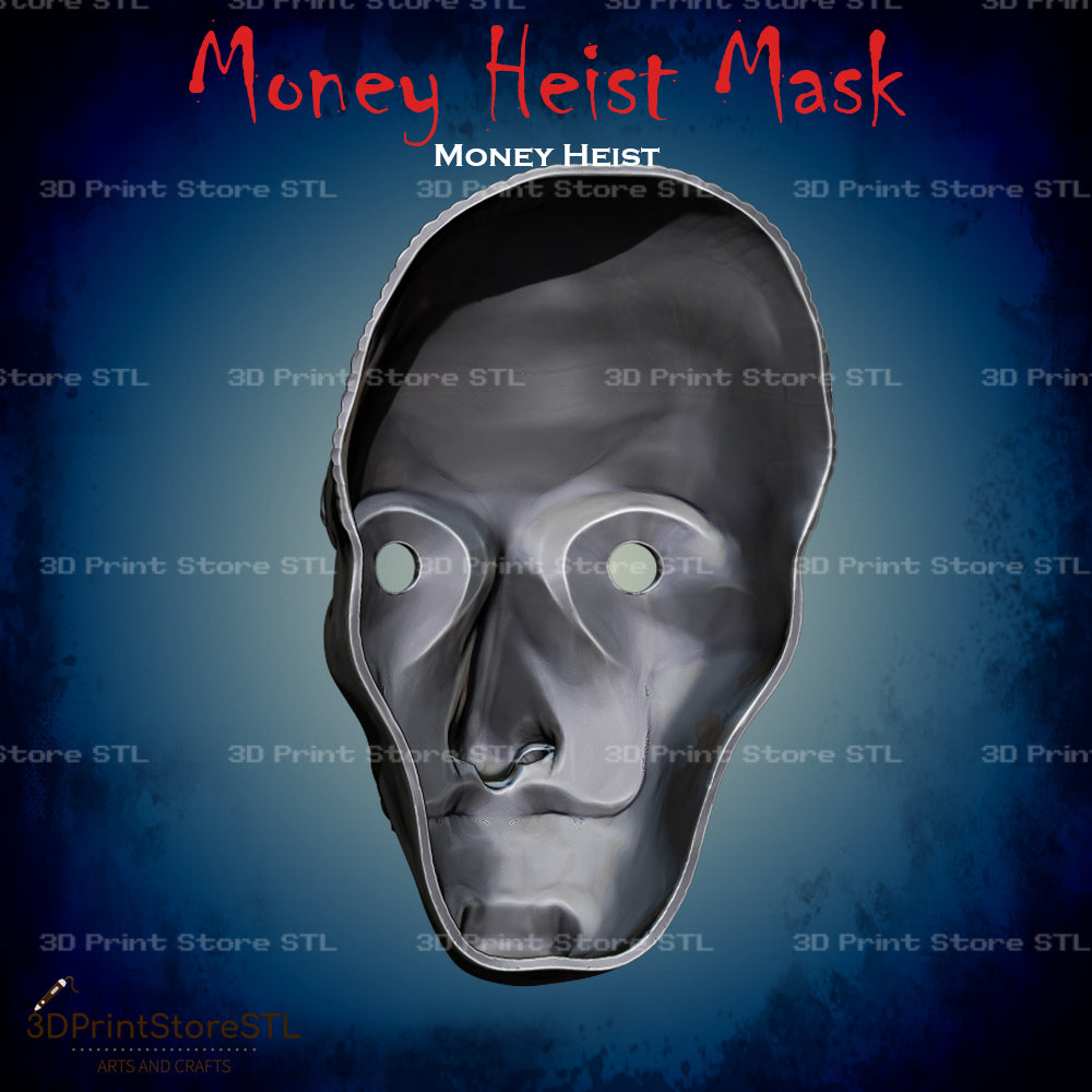 Dali Mask Cosplay Money Heist 3D Print Model STL File 3DPrintStoreSTL