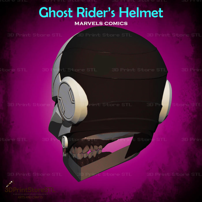 Ghost Rider Helmet Cosplay Marvels Midnight Suns 3D Print Model STL File 3DPrintStoreSTL
