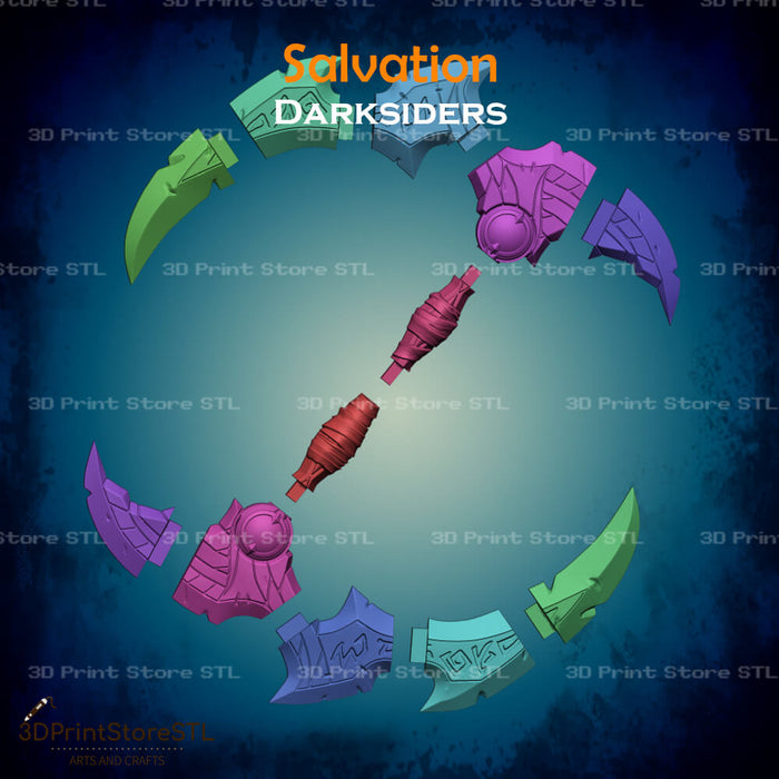 Salvation Weapon Cosplay Darksiders 3D Print Model STL File 3DPrintStoreSTL