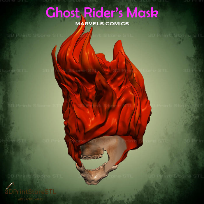 Ghost Rider Mask Cosplay Marvel Comics 3D Print Model STL File ...