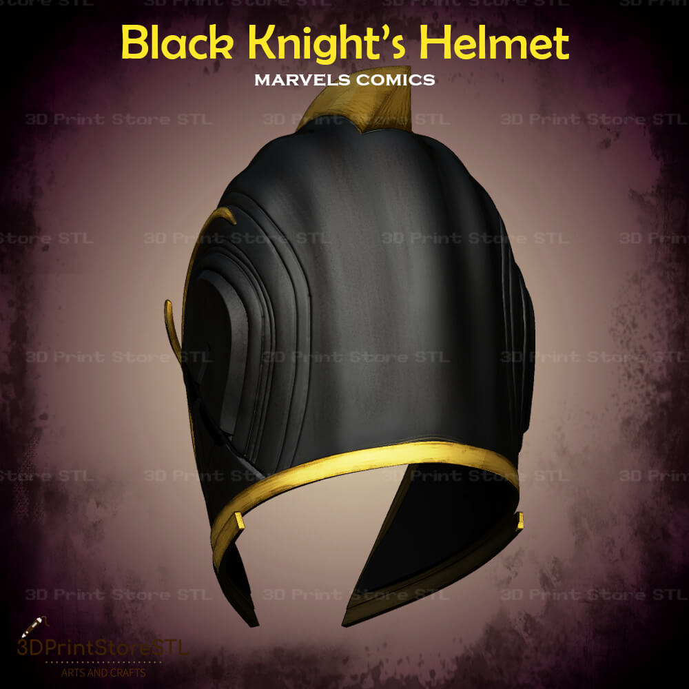 Black Knight Helmet Cosplay Marvel Comics 3D Print Model STL File + Taxes 3DPrintStoreSTL