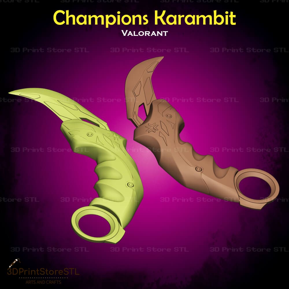 Champions Karambit Cosplay 3D Print Model STL File 3DPrintStoreSTL