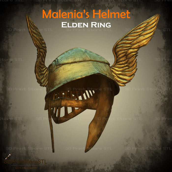 Malenia Helmet Cosplay Elden Ring 3D Print Model STL File 3DPrintStoreSTL