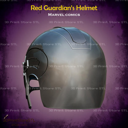 Red Guardian Helmet Cosplay Marvel Comics 3D Print Model STL File 3DPrintStoreSTL