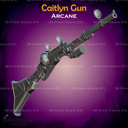 Caitlyn Gun Cosplay Arcane 3D Print Model STL File 3DPrintStoreSTL