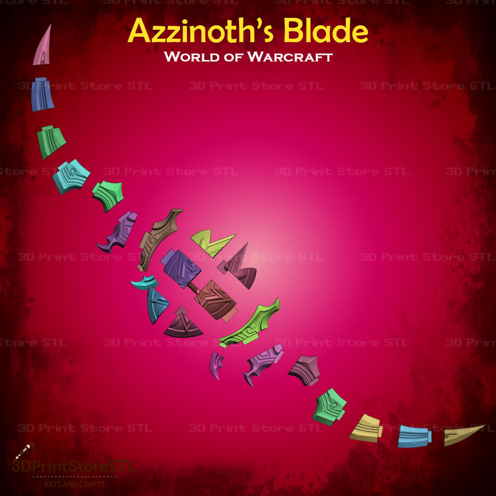 Blade Of Azzinoth Cosplay World Of Warcraft 3D Print Model STL File 3DPrintStoreSTL