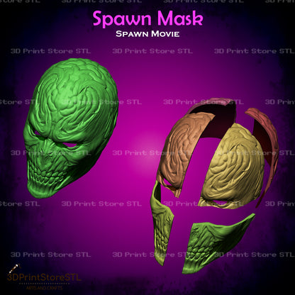 Spawn Mask Cosplay Spawn Movie 3D Print Model STL File 3DPrintStoreSTL