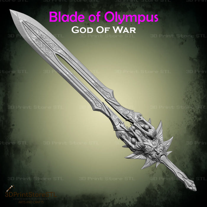 Blade Of Olympus Cosplay God of War 3D Print Model STL File 3DPrintStoreSTL