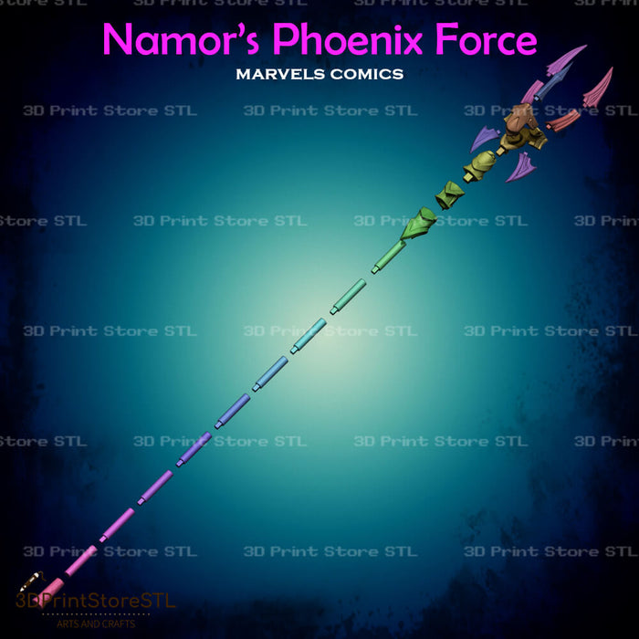 Phoenix Force Namor Trident Cosplay Marvel Comics 3D Print Model STL File 3DPrintStoreSTL