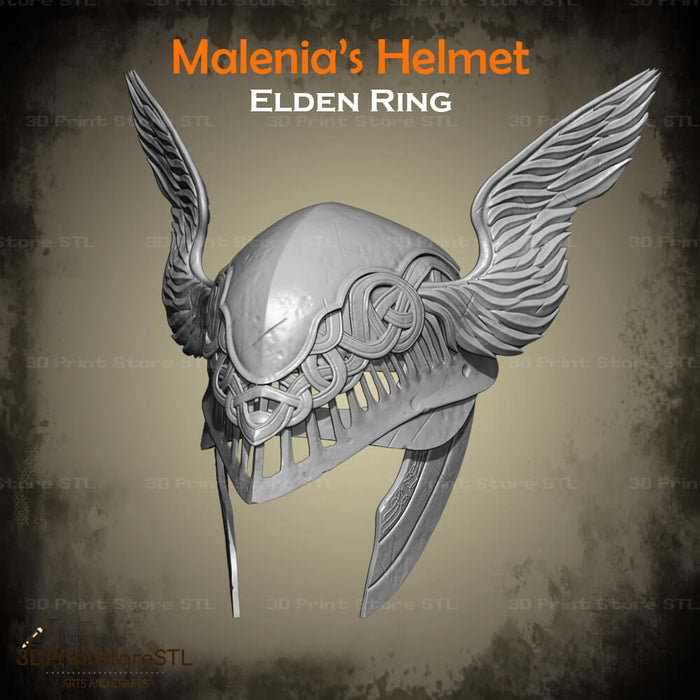 Malenia Helmet Cosplay Elden Ring 3D Print Model STL File 3DPrintStoreSTL