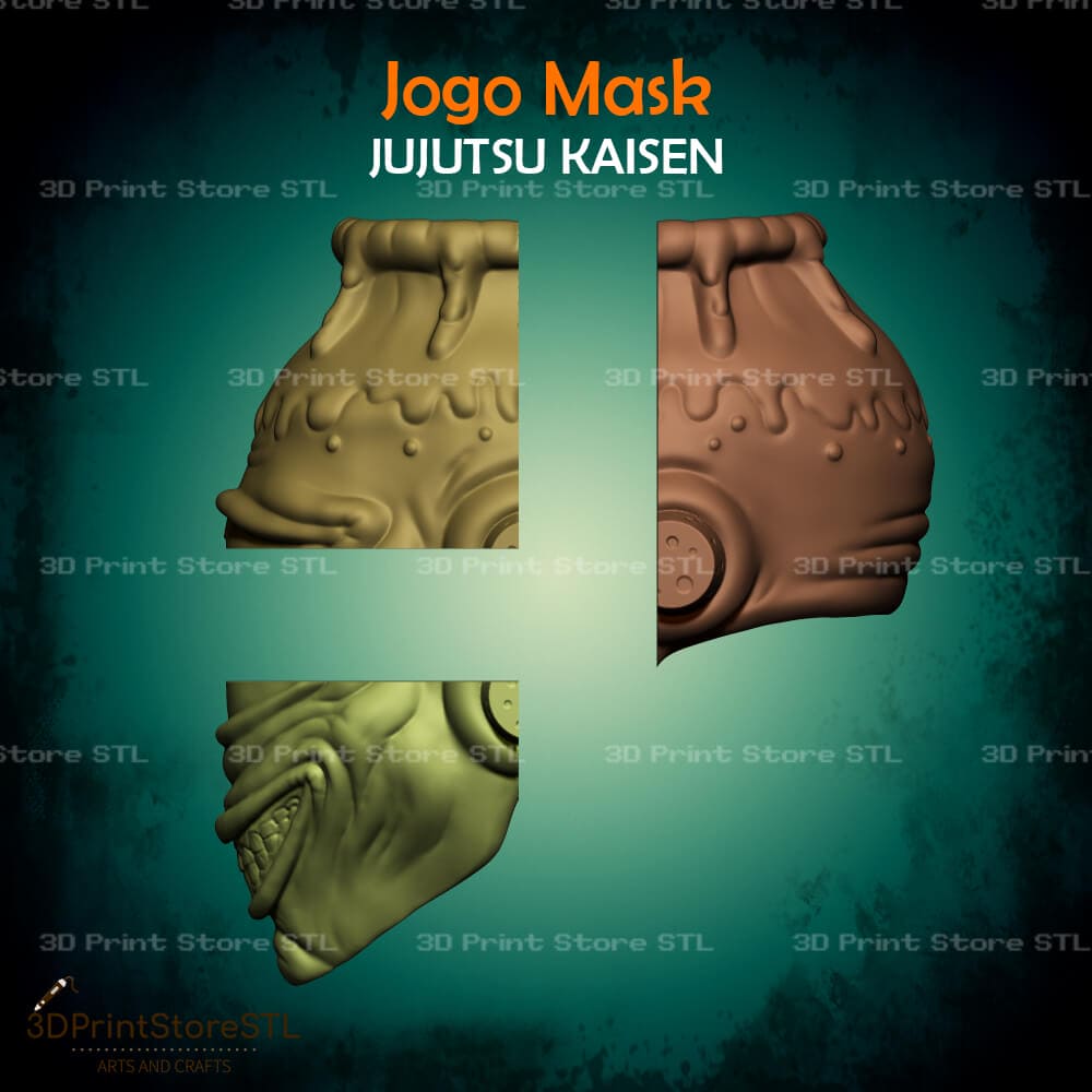 Jogo Mask Cosplay Jujutsu Kaisen 3D Print Model STL File 3DPrintStoreSTL