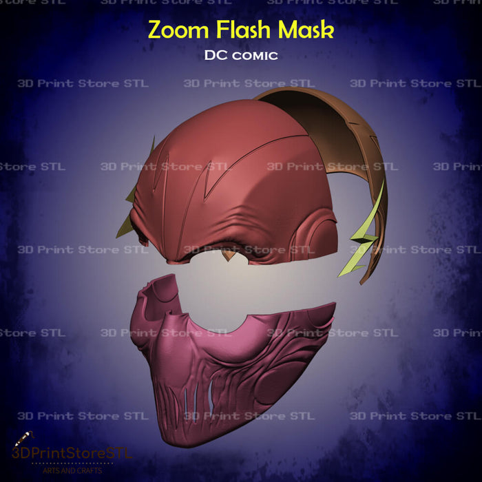 Zoom Inspired Mask Cosplay Aquaman Movie 3D Print Model STL File 3DPrintStoreSTL