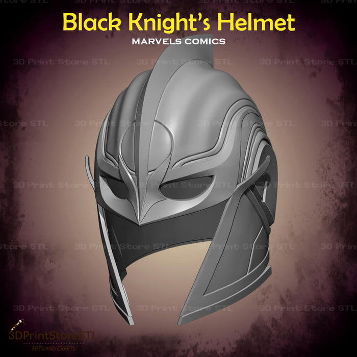 Black Knight Helmet Cosplay Marvel Comics 3D Print Model STL File + Taxes 3DPrintStoreSTL