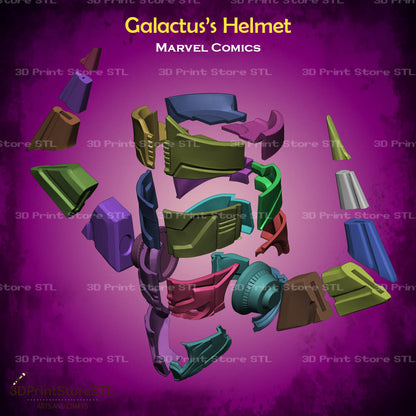 Galactus Helmet Cosplay Marvel Comics 3D Print Model STL File 3DPrintStoreSTL