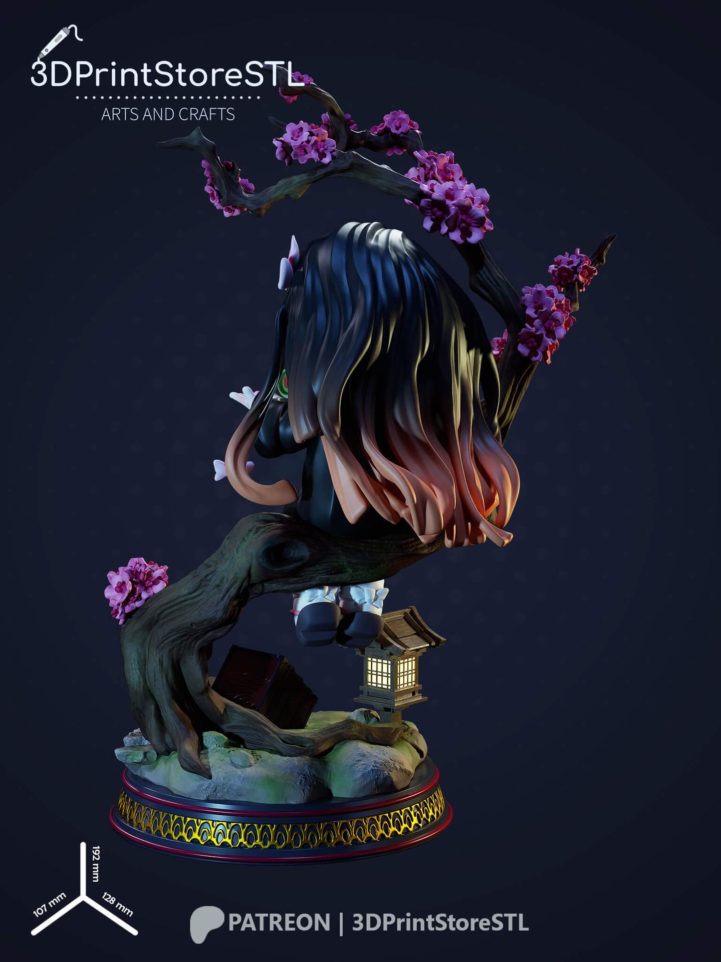 NeZuKo Chibi From Demon Slayer 3D Print Model STL File 3DPrintStoreSTL