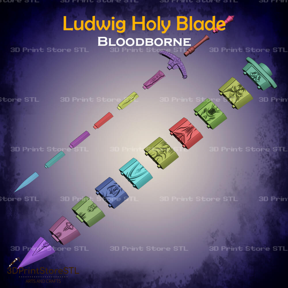 Ludwig Holy Blade Cosplay Bloodborne 3D Print Model STL File 3DPrintStoreSTL