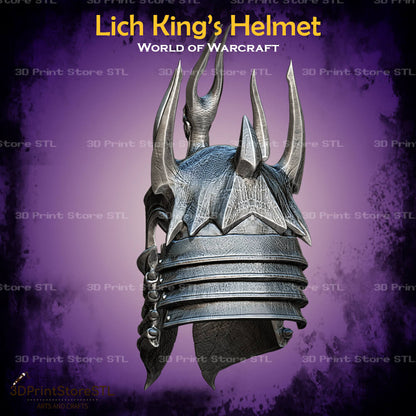 Lich King Helmet Cosplay World Of Warcraft 3D Print Model STL File 3DPrintStoreSTL