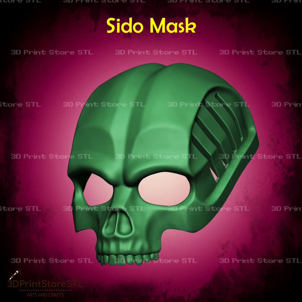 Sido Mask Cosplay 3D Print Model STL File 3DPrintStoreSTL