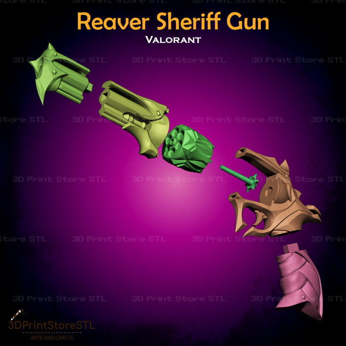 Reaver Sheriff Gun Cosplay 3D Print Model STL File 3DPrintStoreSTL