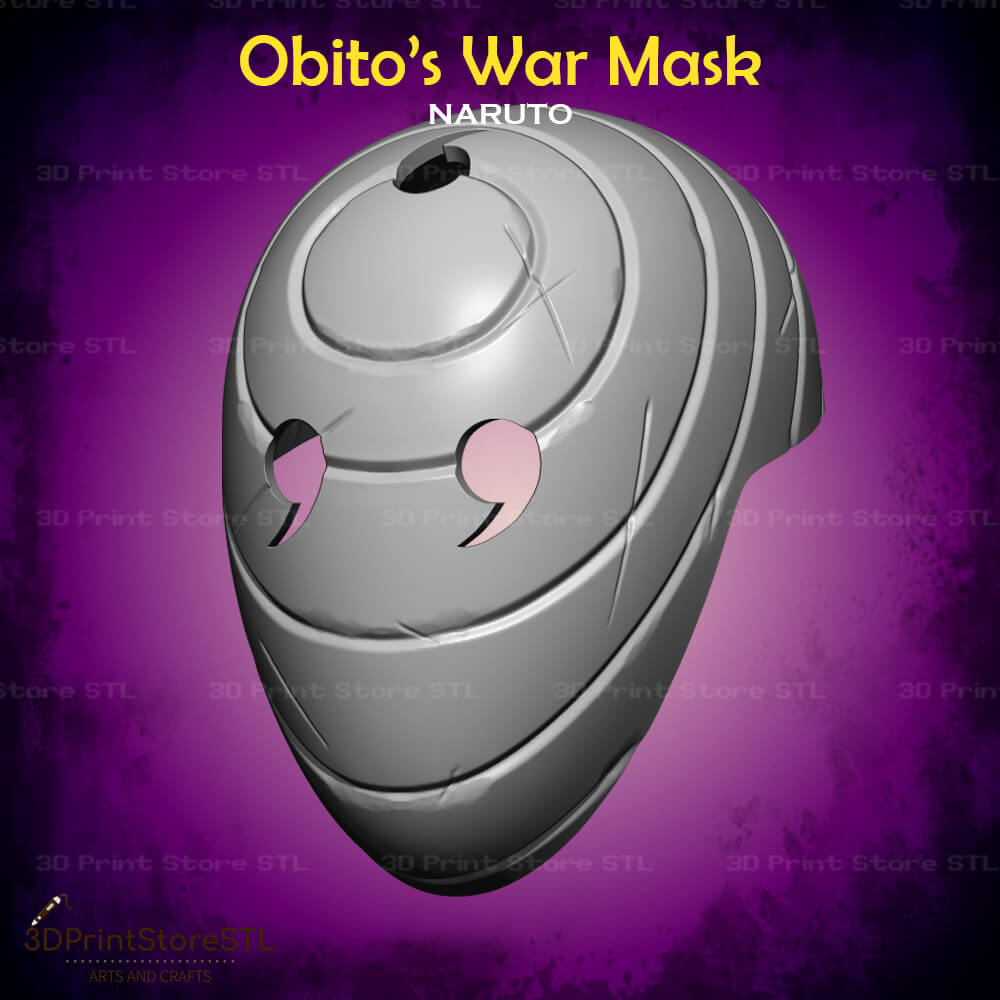 Obito War Mask Cosplay Naruto Shippuden 3D Print Model STL File 3DPrintStoreSTL