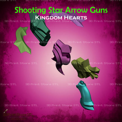 Shooting Star Arrow Guns Cosplay Kingdom Hearts 3D Print Model STL File 3DPrintStoreSTL