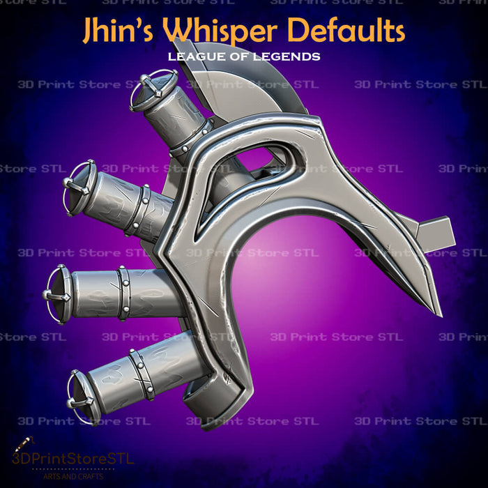 Jhin High Noon Whisper Cosplay League of Legends 3D Print Model STL File 3DPrintStoreSTL
