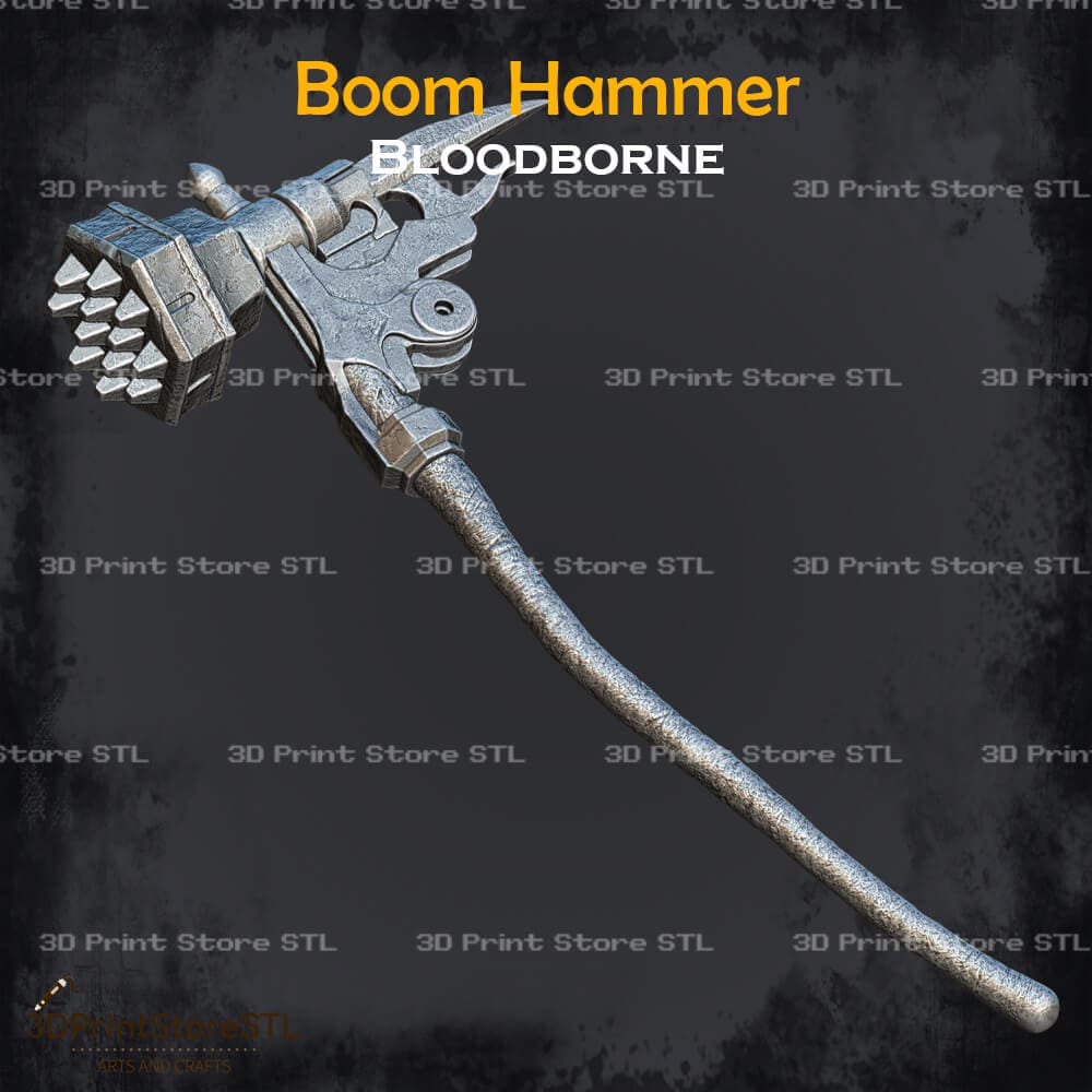 Boom Hammer Cosplay Bloodborne 3D Print Model STL File 3DPrintStoreSTL