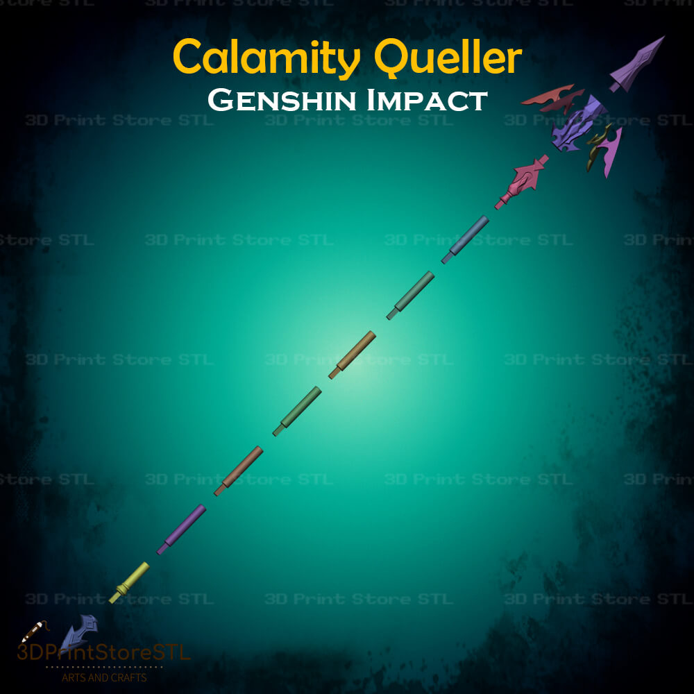 Calamity Queller Cosplay Genshin Impact 3D Print Model STL File 3DPrintStoreSTL