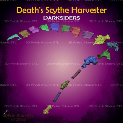 Deaths Scythe Harvester Cosplay Darksiders 3D Print Model STL File 3DPrintStoreSTL