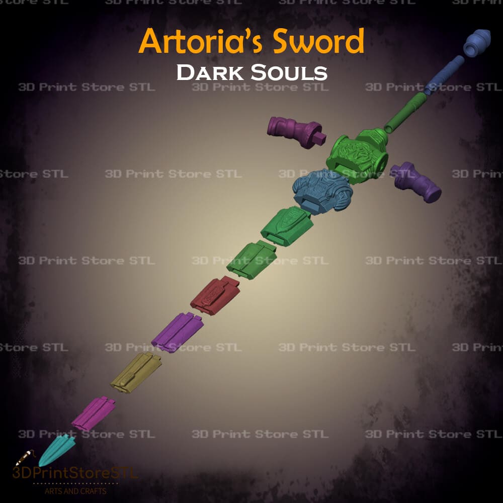 Artorias Sword Cosplay Dark Souls 3D Print Model STL File 3DPrintStoreSTL
