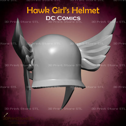 Hawkgirl Helmet Cosplay DC Comics 3D Print Model STL File 3DPrintStoreSTL