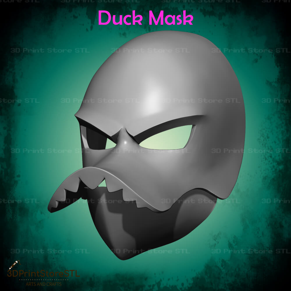 Duck Mask Cosplay 3D Print Model STL File 3DPrintStoreSTL