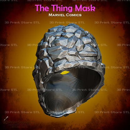 The Thing Mask Cosplay Marvel Comics 3D Print Model STL File 3DPrintStoreSTL