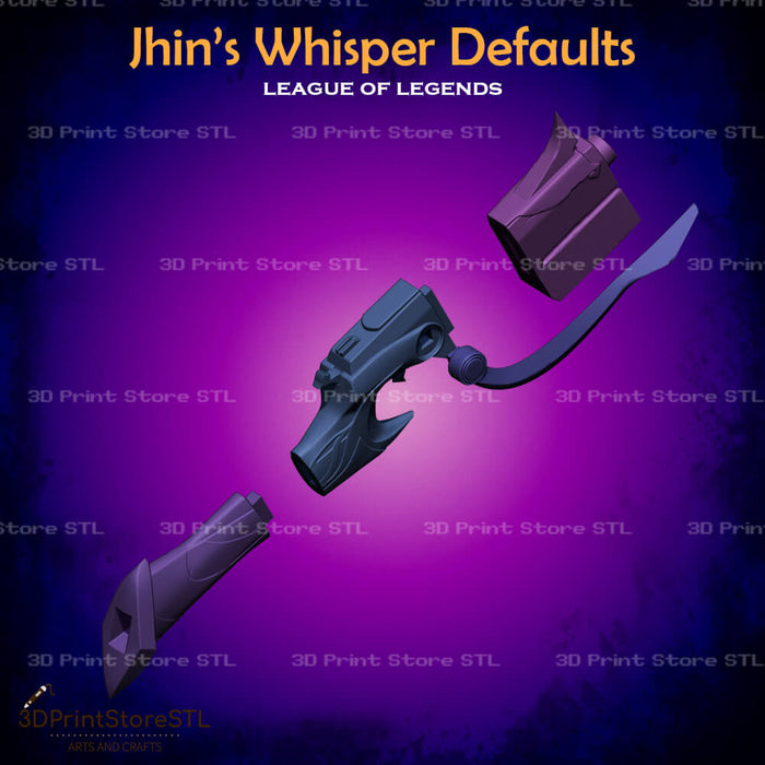 Jhin High Noon Whisper Cosplay League of Legends 3D Print Model STL File 3DPrintStoreSTL
