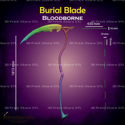 Burial Blade Cosplay Bloodborne 3D Print Model STL File 3DPrintStoreSTL