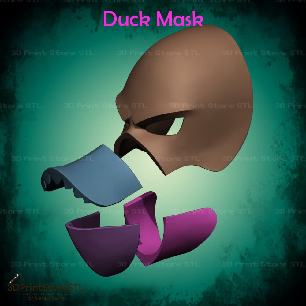 Duck Mask Cosplay 3D Print Model STL File 3DPrintStoreSTL