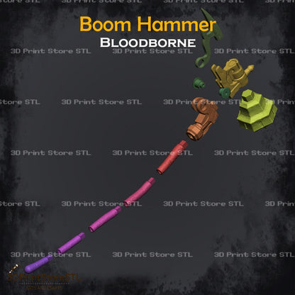 Boom Hammer Cosplay Bloodborne 3D Print Model STL File 3DPrintStoreSTL