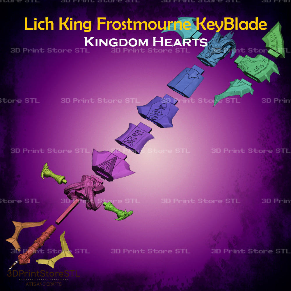 Lich King Frostmourne Key Blade Cosplay Kingdom Hearts 3D Print Model STL File 3DPrintStoreSTL