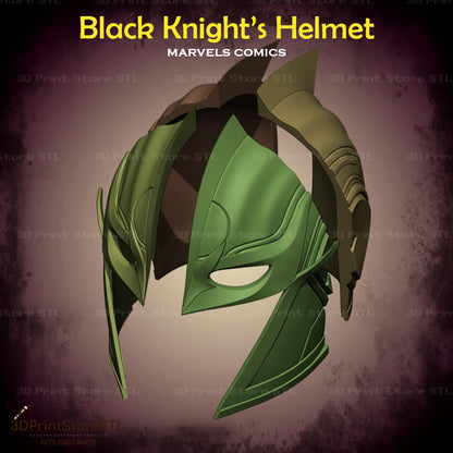 Black Knight Helmet Cosplay Marvel Comics 3D Print Model STL File + Taxes 3DPrintStoreSTL