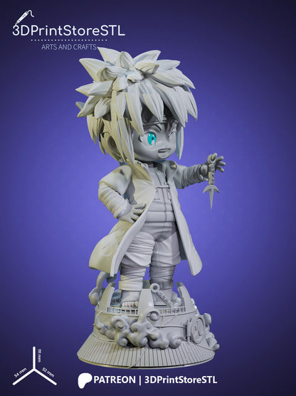 Namikaze Minato Chibi 3D Print Model STL File 3DPrintStoreSTL