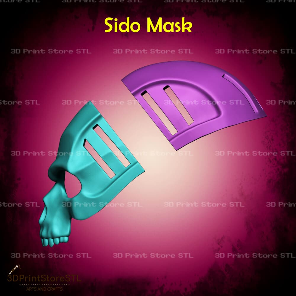 Sido Mask Cosplay 3D Print Model STL File 3DPrintStoreSTL