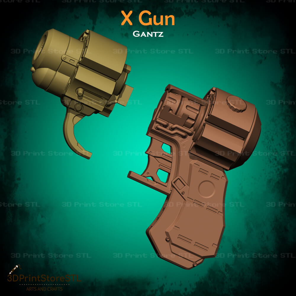 X Gun - GantZ - Cosplay - Fan Art - 3D Print Model - STL File - 3DPrintStoreSTL