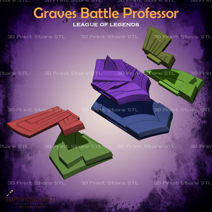 Graves Battle Professor Cosplay League of Legends 3D Print Model STL File 3DPrintStoreSTL