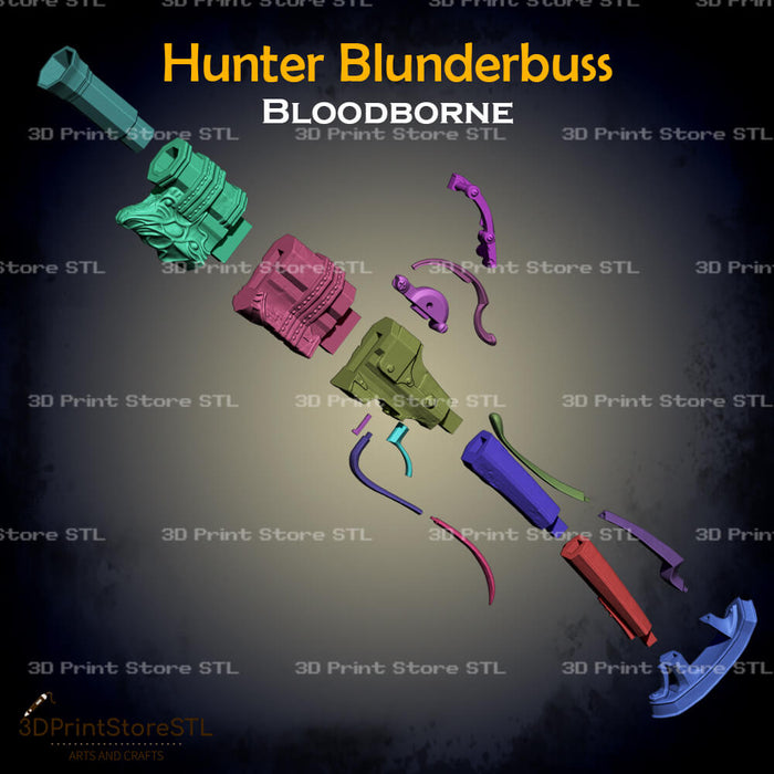 Hunter Blunderbuss Cosplay Bloodborne 3D Print Model STL File 3DPrintStoreSTL