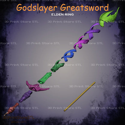 Godslayer Greatsword Cosplay Elden Ring 3D Print Model STL File 3DPrintStoreSTL