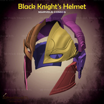 Black Knight Helmet Cosplay Marvel Comics 3D Print Model STL File + Taxes 3DPrintStoreSTL