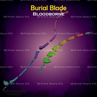 Burial Blade Cosplay Bloodborne 3D Print Model STL File 3DPrintStoreSTL