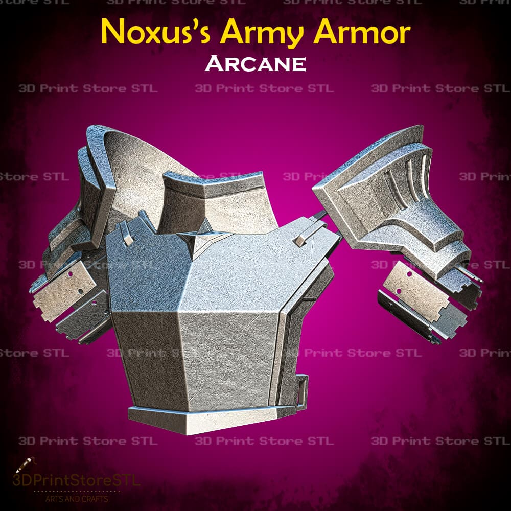 Noxus Army Armor Cosplay Arcane 3D Print Model STL File 3DPrintStoreSTL